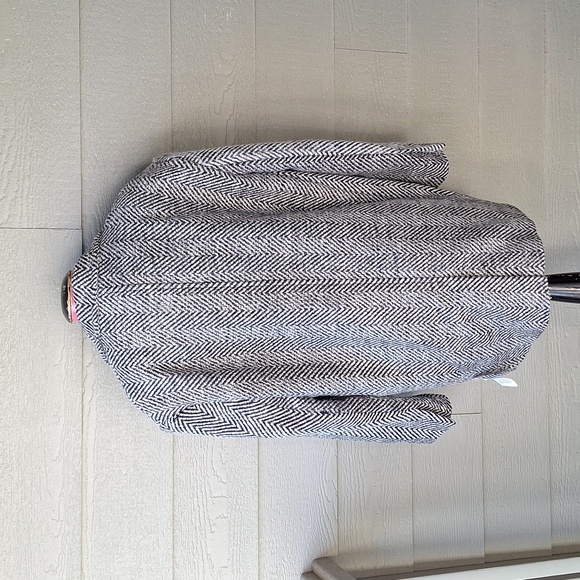 NWT Topshop herringbone textured blazer coat size 10 - Picture 8 of 14